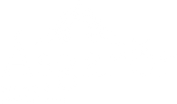 Ásgarðr - Hvidt Logo