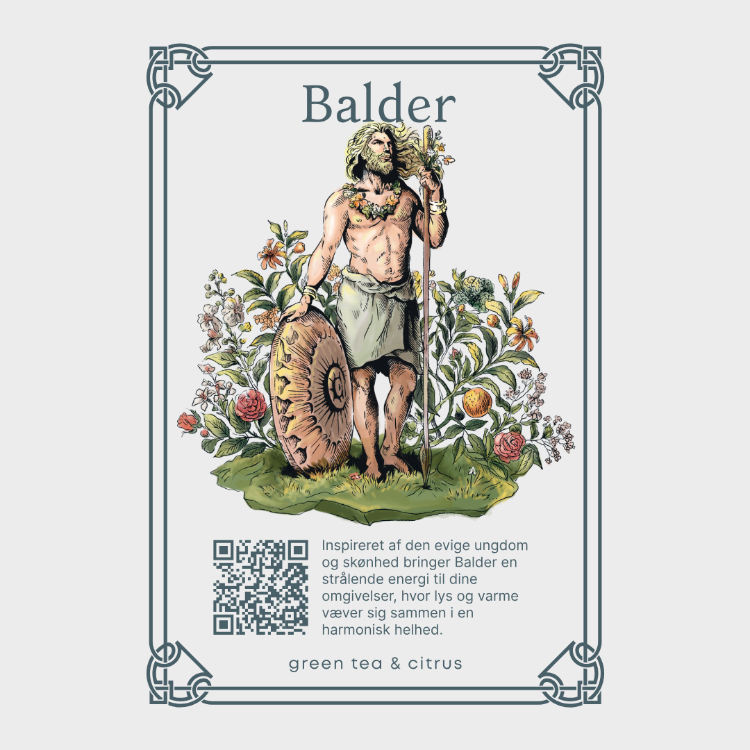 Duftkort – Balder - Green Tea & Citrus